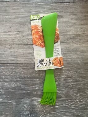 Joie Lime Green Silicone Pastry Brush & Spatula Set